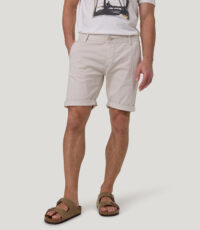 Pioneer grote maat stretch korte broek ecru