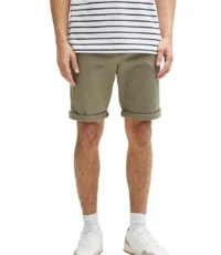 Pioneer chino stretch korte broek olijfgroen