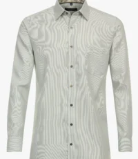 Casa Moda overhemd lange mouw groen design strijkvrij