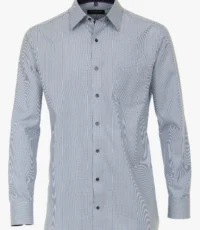 Casa Moda overhemd grote maat lange mouw lichtblauw fantasie