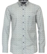 Casa Moda overhemd lange mouw groen fantasie design