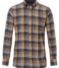 Casa Moda overhemd lange mouw gekleurde ruit