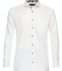 Casa Moda overhemd lange mouw wit design strijkvrij