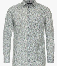 Casa Moda overhemd mouwlengte 7 blad motief