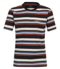 Casa Moda t-shirt grote maat multi color streep