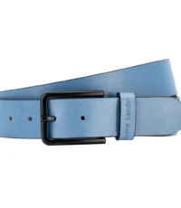Pierre Cardin lederen riem 3.5cm breed blauw