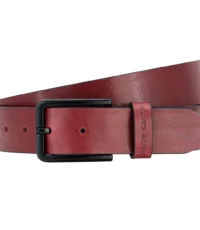 Pierre Cardin lederen riem bordeauxrood