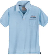 Redfield grote maat poloshirt korte mouw blauw True Denim