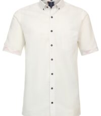 Redmond grote maat overhemd korte mouw met borstzakje wit button down 2XL t:m 6XL
