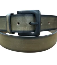 M.O.G. buffel lederen riem 4cm breed groen