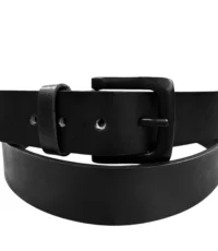 M.O.G. buffel lederen riem 4cm breed zwart