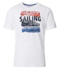 Redmond t-shirt korte mouw wit Yachting