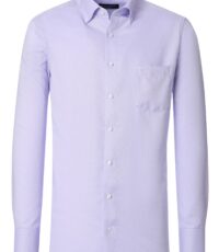 Casa Moda overhemd grote maat lange mouw uni lila button down