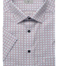 Marvelis overhemd korte mouw blauw wit rood design strijkvrij