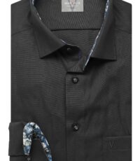 Marvelis overhemd lange mouw donkergrijs design