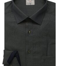 Marvelis grote maat overhemd lange mouw donkergroen strijkvrij