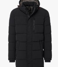 Casa Moda grote maat parka jack zwart met afneembare capuchon