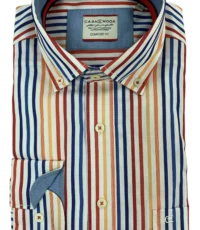 Casa Moda overhemd gekleurde lengte strepen