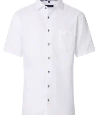 Casa Moda overhemd korte mouw wit contrast