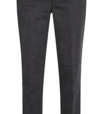 Luigi Morini grote maat chino jeans met elastische band zwart