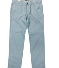 Pierre Cardin zomer stretch chino lichtblauw streepje Lyon