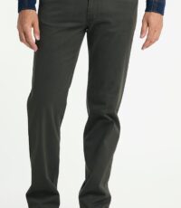 Pioneer jeans stretch groen structuurtje model Thomas