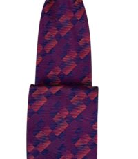 Stropdas bordeauxrood blok design
