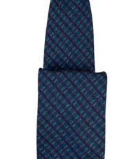 Stropdas groen diagonaal design