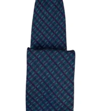 Stropdas groen diagonaal design