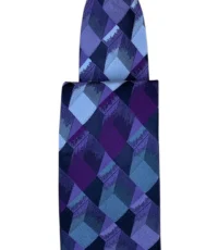 Stropdas paars en lila diagonaal design
