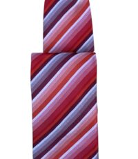 Stropdas rood, bordeauxrood en roze design