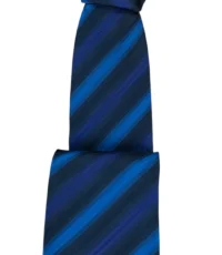 Stropdas zwart en blauw diagonaal design