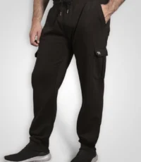 D555 38inch beenlengte cargo joggingbroek zwart