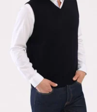 Maerz grote maat spencer donkerblauw