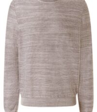 Maerz grote maat trui ronde hals beige en ecru design 4XL 5XL 6XL