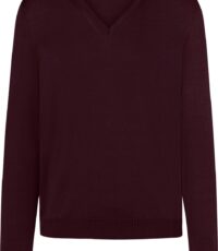 Maerz grote maat v-hals trui bordeauxrood