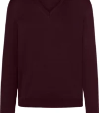 Maerz grote maat v-hals trui bordeauxrood