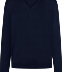 Maerz mouwlengte7 v-hals trui donkerblauw 4XLT