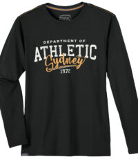 Redfield t-shirt lange mouw grote maat zwart Athletic Sydney