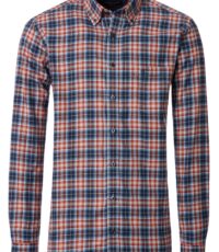 Casa Moda overhemd lange mouw blauw brique