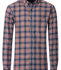 Casa Moda overhemd lange mouw blauw brique