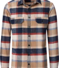 Casa Moda overshirt geruit 2 borstzakken