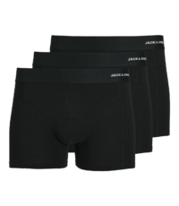 Jack & Jones 3-Stuks stretch Boxershorts uni zwart