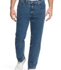 Pioneer lengte maat stretch jeans blauw stonewashed