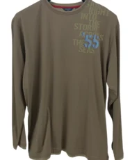 Baileys t-shirt lange mouw beige opdruk