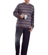 Liversy pyjama grijs gestreept