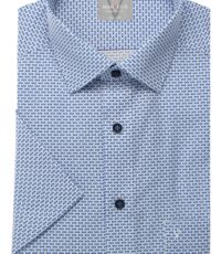 Marvelis overhemd korte mouw blauw design