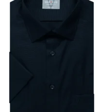 Marvelis overhemd korte mouw donkerblauw strijkvrij