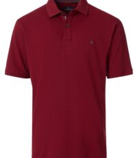 Casa Moda stretch poloshirt donkerrood