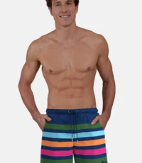 Ceceba grote maat zwemshort blauw color stripes